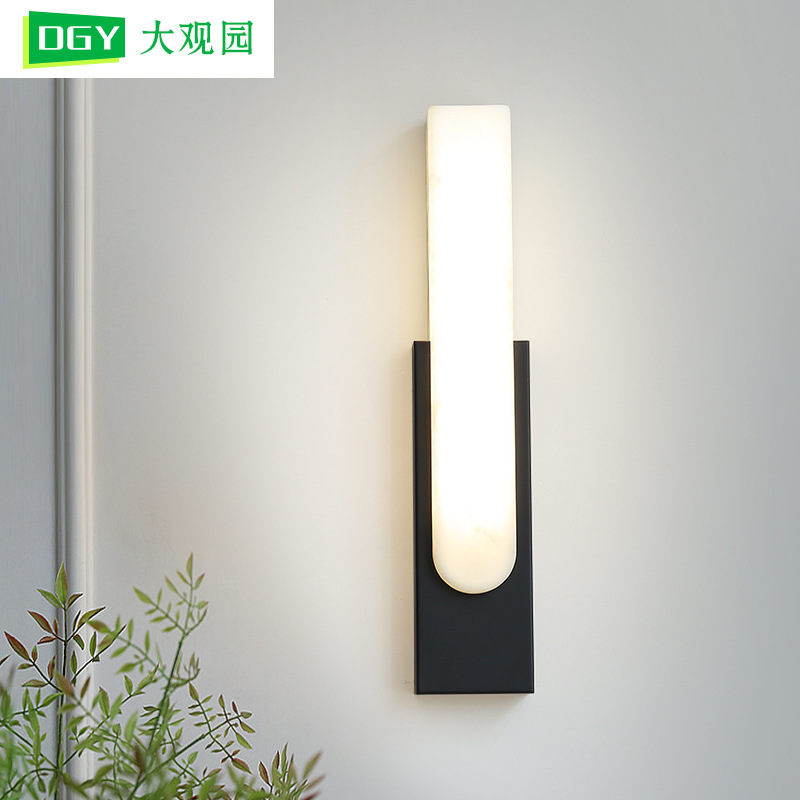 Luz de pared de cabecera dormitorio sala de estar iluminación de fondo de pared de arte moderno minimalista escalera lámpara de pasillo 522L lámpara de montaña