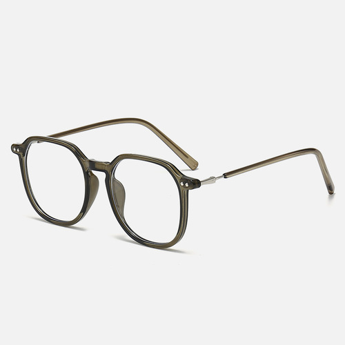 New Xiaohongshu Style Anti-blue Light Flat Sunglasses, Compatible with Myopia Black Frame Large Frames, Suitable for Natural Beauty Women, Retro Literary Men