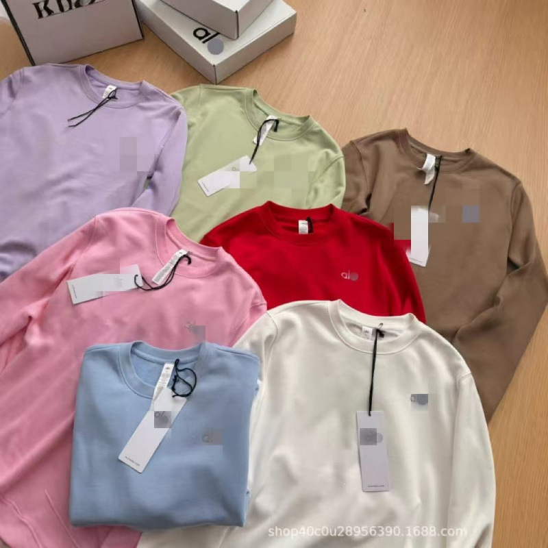 Ready-to-ship letter-style 2026 new collection unisex long-sleeve sweatshirt, solid color round neck casual top Ready-to-ship letter-style 2026 new collection unisex long-sleeve sweatshirt, solid color round neck casual top