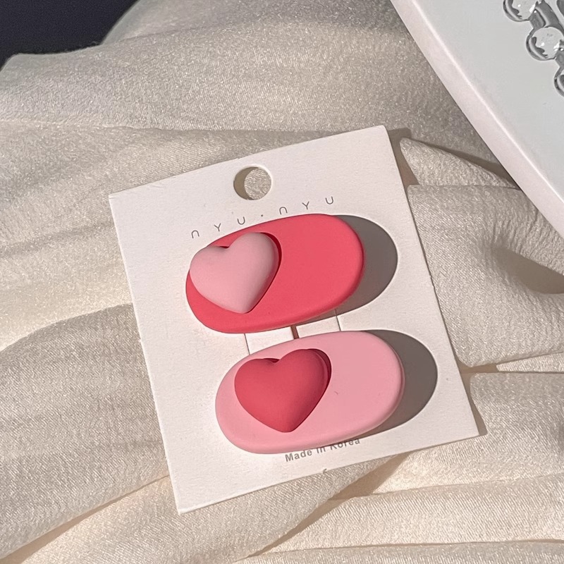 Flores rosadas pinzas de cabello 2025 nueva dulce frente lateral de la mujer frange pinzas de cabello rotas lindas pinzas de boca de pato sin marcas