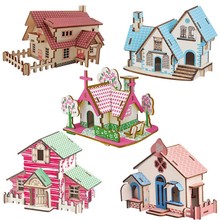 木制赠送录音量大优惠夜市地摊小巴黎铁塔玩具模型拼图3d立体diy