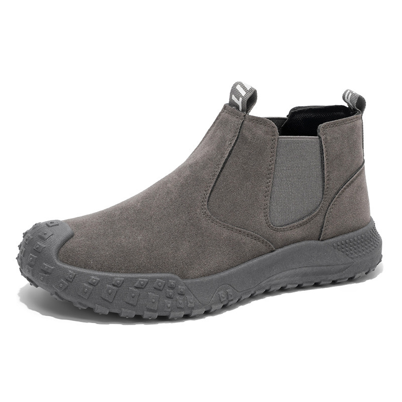 Otoño zapatos de hombre, botas Martin de alto nivel, anti-deslizante y desgaste para hombres, zapatos de trabajo deportivos, zapatos de trabajo para hombres