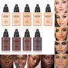 Matte suntan oil, dark foundation, concealer, European style, long-term effect