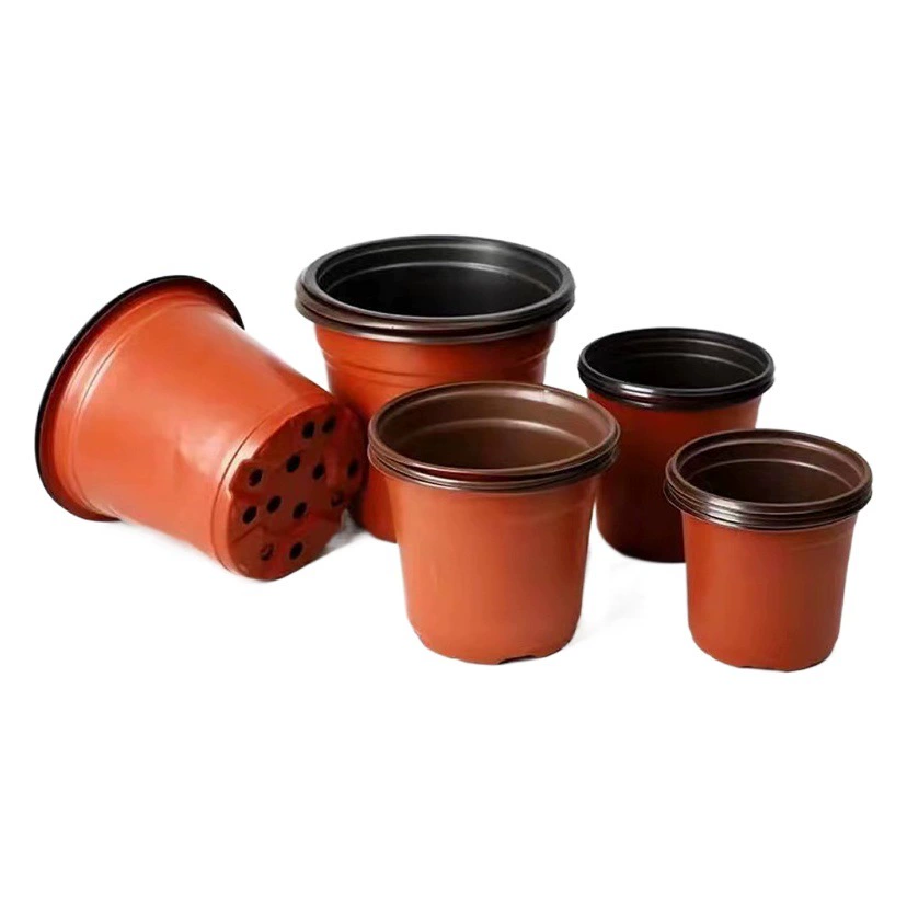 Двухцветный цветочный горшок для рассады мягкий пластиковый цветочный горшок для выращивания клубники и суккулентов Ландшафтный цветочный горшок очень большой утолщенный одноразовый цветочный горшок