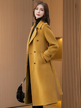 双面呢大衣女秋冬季2024新款中长款今年流行时尚气质显瘦呢子外套