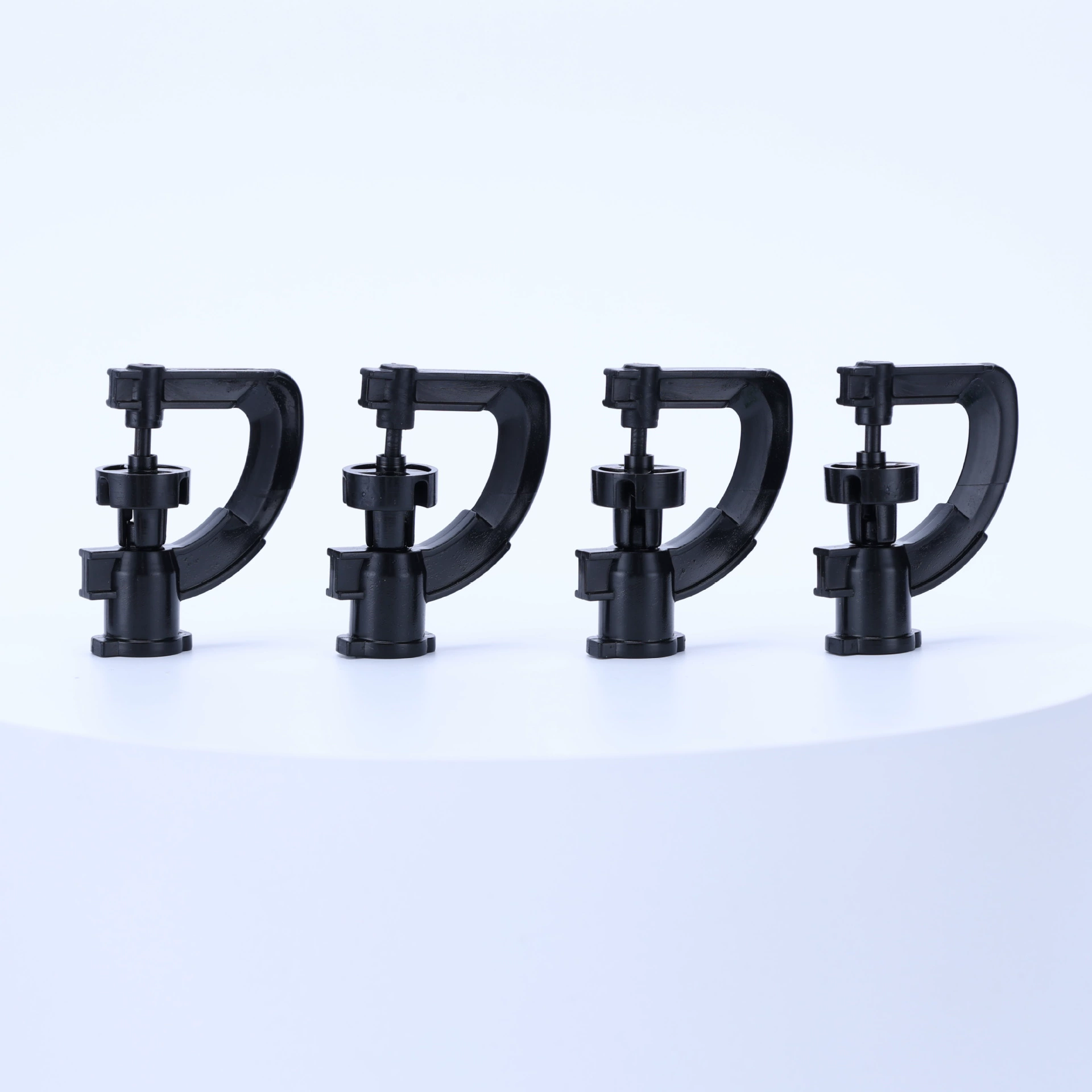 Черный G-образный маленький вихревой распылитель диаметром 5 метров для садоводства Перевернутый микрораспылитель автоматический вращающийся полив