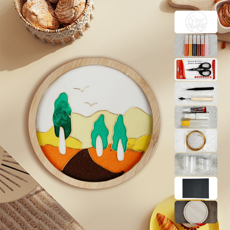 Materiales tradicionales hechos a mano Jintao Landiy pintura de esmalte novatos tazas esteras estudiantes activos cultura cultural inmaterial