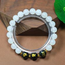 国风手饰天然金丝玉手串原创DIY设计款新中式和田玉生肖手链