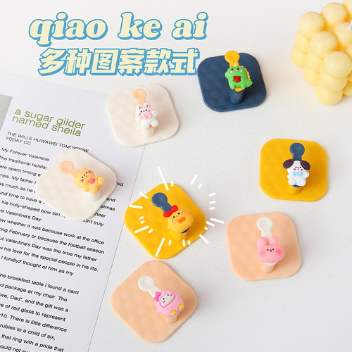 Wall hooks, multi-functional punch-free wall adhesive hooks, key hangers behind student dormitory bedroom doors, coat hooks