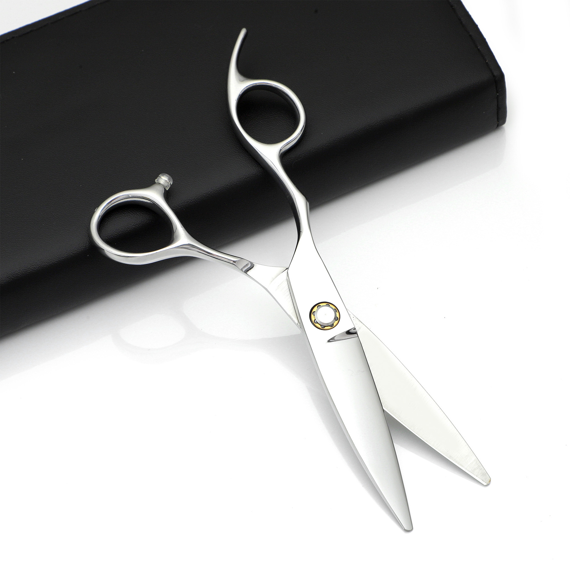 Ciseaux de coiffure professionnels effileurs argent pour salon_voghion.com