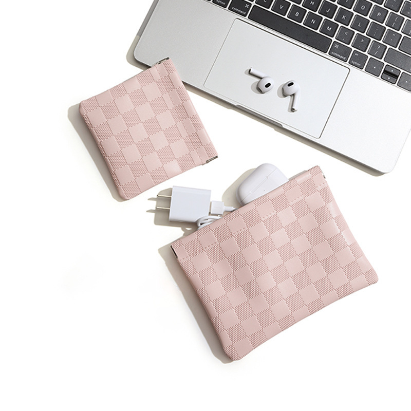 化粧品バッグ、モバイルバッテリー、データケーブル収納バッグ、口紅、化粧品、自動開閉式弾性バッグ、ミニ弾性バッグ|undefined