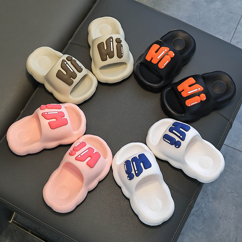 Zapatillas para padres e hijos Mujer Verano Hombre Familia Tres Niñas Verano Interior Baño en casa Antideslizante Zapatillas para niños de mediana edad