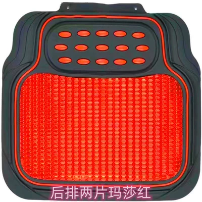 Universal Foot Pad mats, universal floor mats, main - 2-pieces-of-martha-red-in-the-back-row