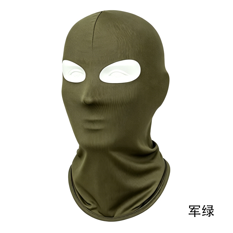 Ciclismo máscara de hielo protector solar respirante al aire libre polvo protector de cuello facial cubierta de cabeza para hombres y mujeres máscara de secado rápido a prueba de viento de verano