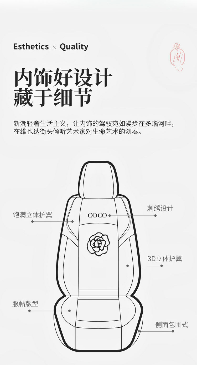 Factory Direct Sales Dropshipping All-Inclusive Leather Car Seat Cover Four-Season Universal Fully Surrounded Seat Cover Women's Seat Cushion