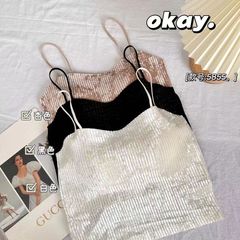 Live broadcast golden velvet thermal suspender underwear for women with fixed coasters, adjustable shoulder straps and suspenders, slim vest for women