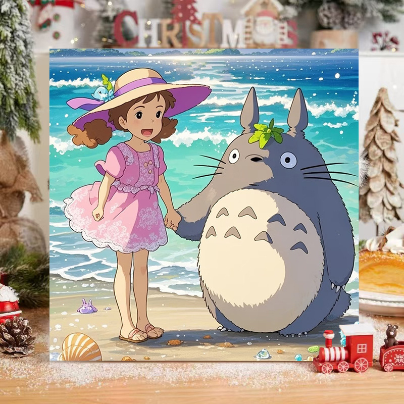 子猫デジタル油絵 diy 着色かわいい漫画動物手作り子供のシンプルな油絵装飾卸売|undefined