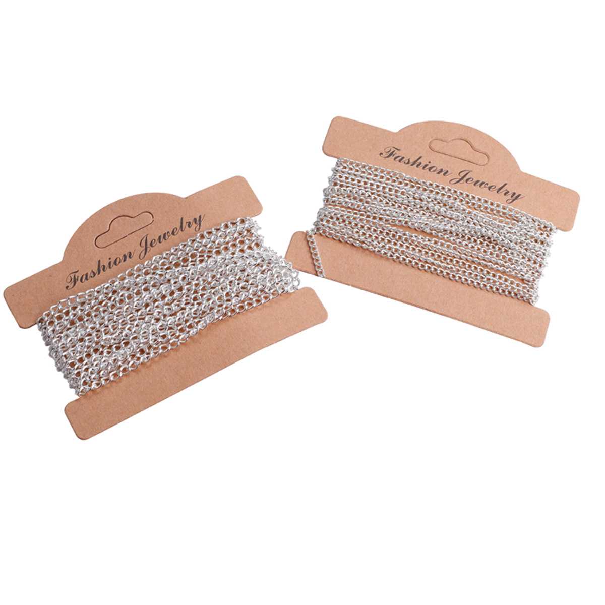 2,5mm 3,5mm cadena secreta plana hecha a mano DIY joyería collar pulsera 3 M cadena de hierro plateado 9 colores opcionales