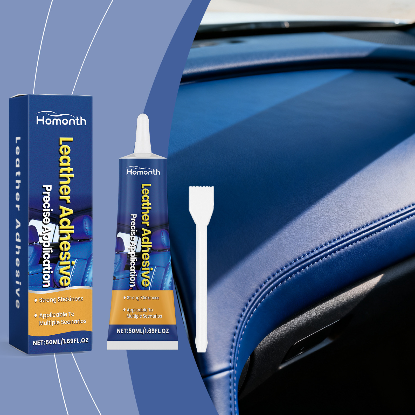 HOMONTH 皮革胶粘合剂  汽车皮革修补精准涂抹粘合便捷使用胶水