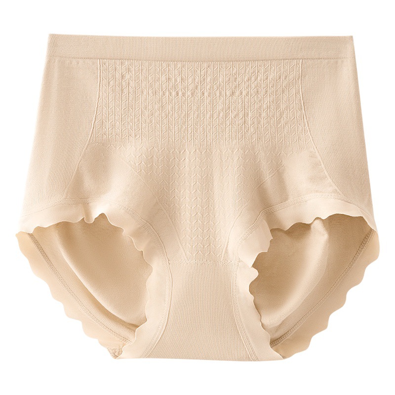 Ropa interior de cintura alta sin costuras de las mujeres 7A grado antibacteriano entrepierna de algodón antibacteriano melocotón vientre Contratación y ropa interior de elevación del vientre Nuevo image 1