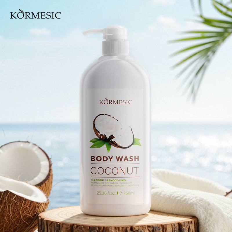 KORMESIC椰子沐浴露shower gel深层洁净嫩肤沐浴液大容量家庭装