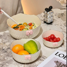 2025新款沙拉碗家用餐厅厨房沙拉水果碗轻奢高档糖果摆放盘水果盆