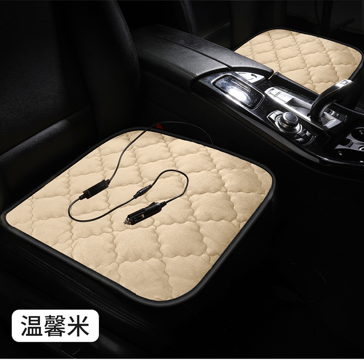 Car Heated Seat Cushion for Winter Warmth, Universal Electric Heated Seat Pad for Vehicles, 12V USB Office Use