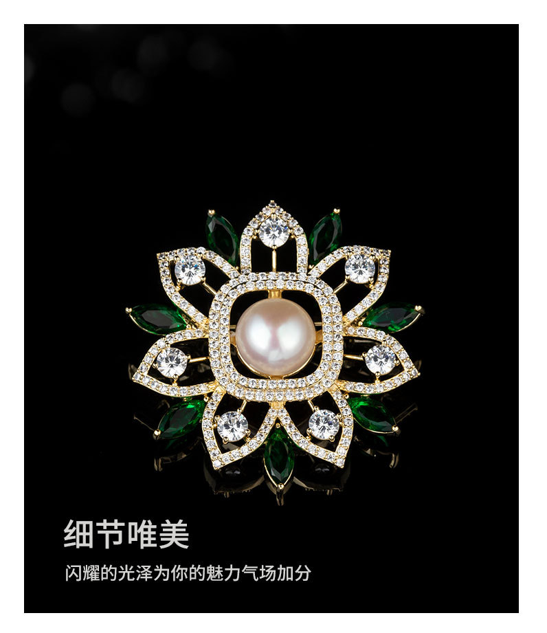 时尚复古高级感花环胸针小众新品几何形胸花优雅