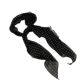 Long Black Wave Dot Scarf Flower Duckbill Clip Women's Rose Scarf Ribbon Accessories High-end Retro Hair Accessories