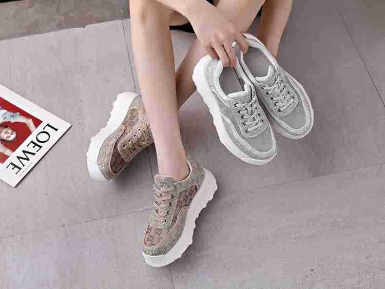 网纱小白鞋女ins潮2021春季新款时尚百搭厚底内增高网红休闲鞋子|ms