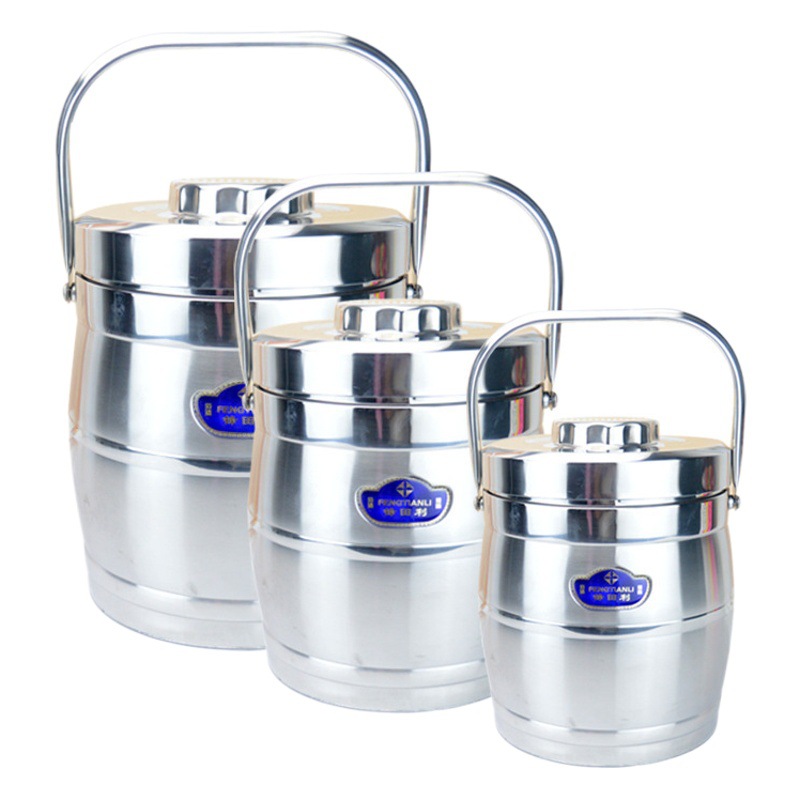 Zhenfeng Tianli insulation pot three-layer vacuum insulation commercial large capacity grid Zhenfeng Tianli insulation pot