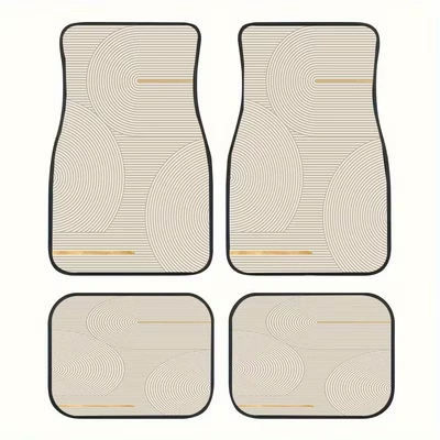 and Scratch-Resistant Mats, Easy to Care | Avtomobil döşəmə paspasları - zx-car-floor-mats-simple-02-4570-self-cut-1-piece-of-silk-circle-for-the-front-foot