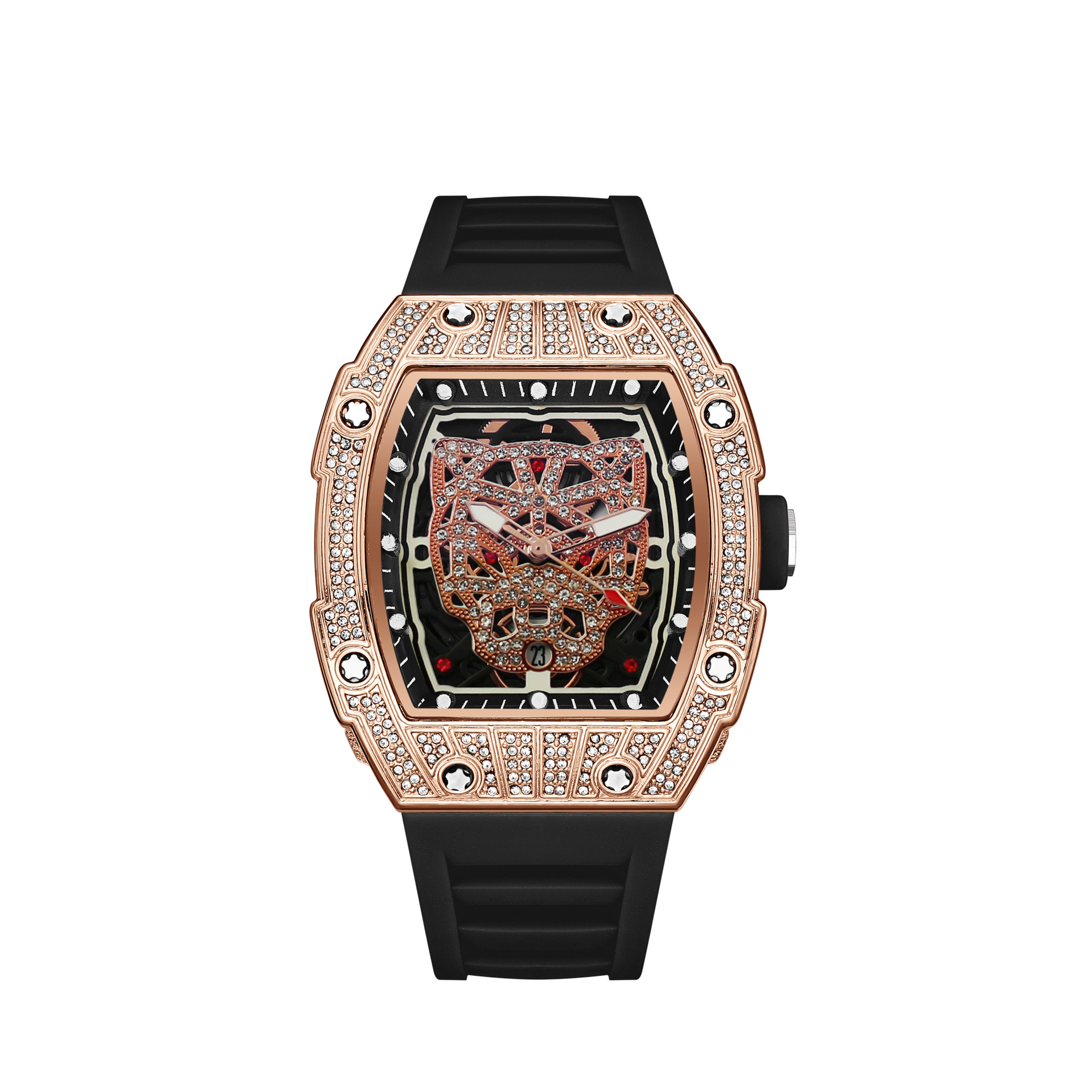 Richard vyriškas kvarcinis laikrodis su deimantais ir žvaigždėmis_voghion.com