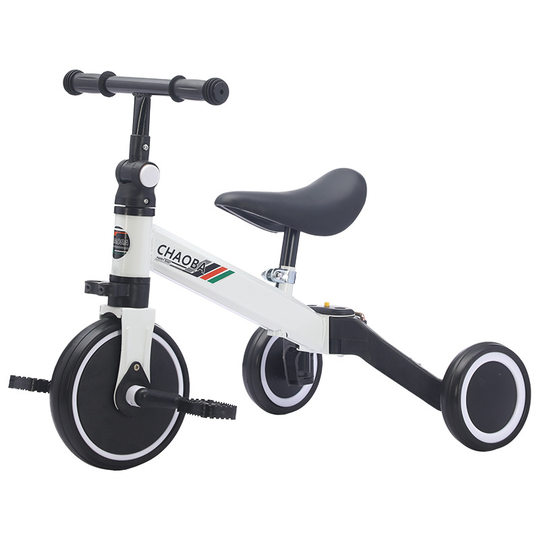 Children's multi-function scooter trolley three-in-one lightweight baby multi-function tricycle balance car foldable