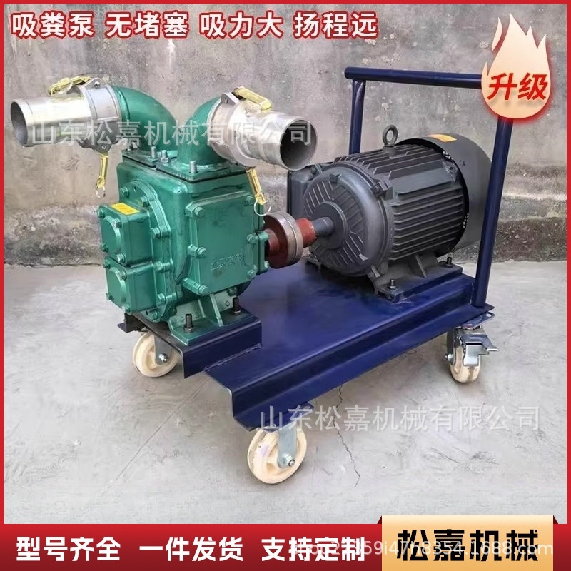 Bomba de bombeo de estiércol para granjas eléctricas con puerto de limpieza bilateral Bomba de aguas residuales de tanque séptico Bomba de lodo de gran flujo resistente a la corrosión