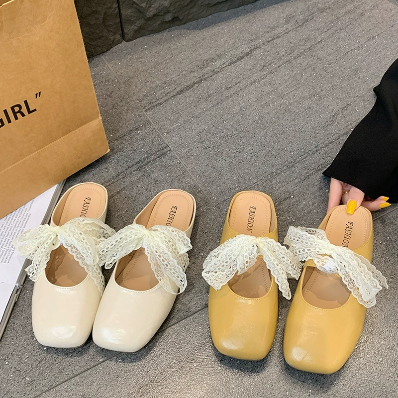 Французский толстый каблуковый темперамент Мэри Джейн одиночные туфли женские весенние и осенние новые нежные сказочные банты розовые тапочки