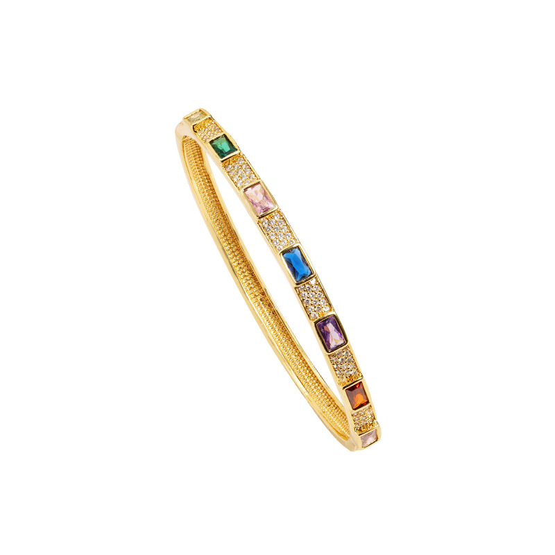 Nuevo brazalete de oro de arena transfronteriza galvanizado de oro de 18 quilates anillo abierto de nicho femenino de alta calidad joyas de mano