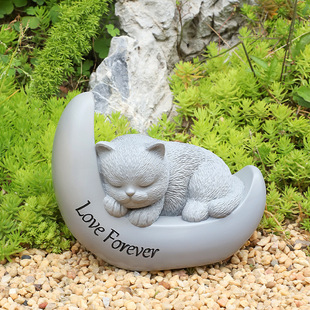 Cross-border resin pet resin urn memorial supplies dog cat funeral souvenir ashes storage tank container