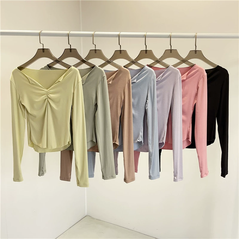 Одежда для занятий классическим танцем для женщин, топы для современного танца для студентов, базовая тренировочная одежда для похудения.