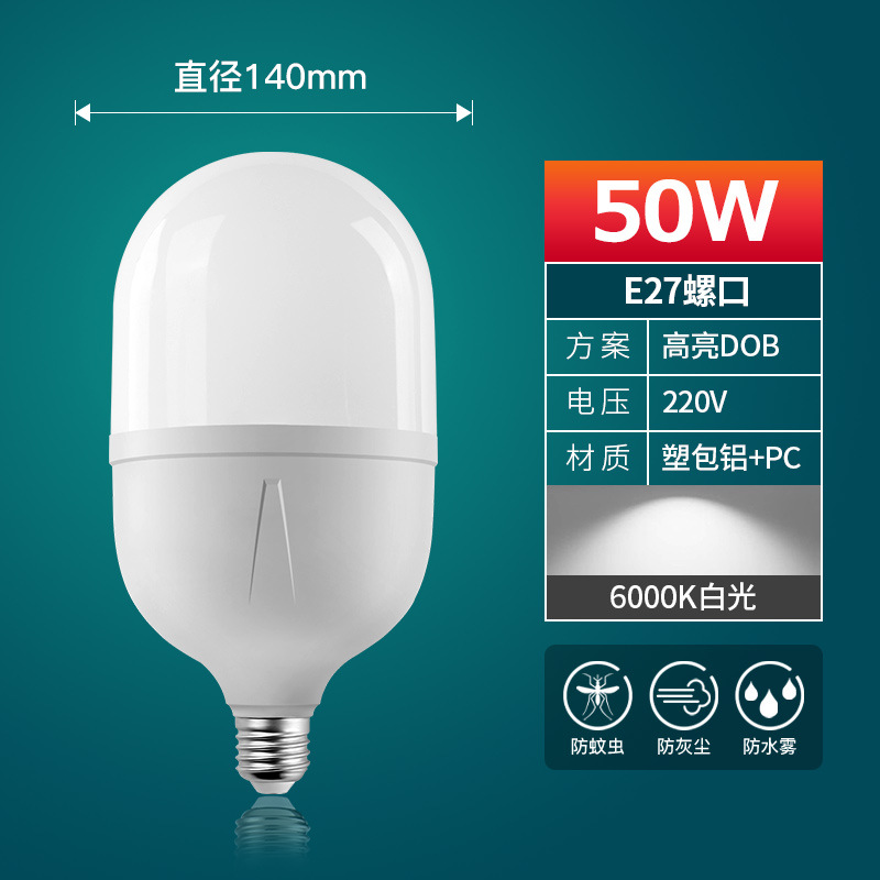 Bombilla led, ahorro de energía E27, bombilla de tornillo, ahorro de energía para el hogar, bombilla súper brillante, bombilla de alta potencia, fábrica de bombillas LED al por mayor