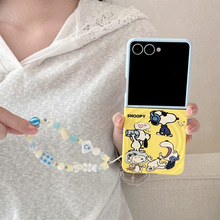 日韩卡通史努比适用三星zflip7手机壳zflip6折叠屏保护套可爱卡通
