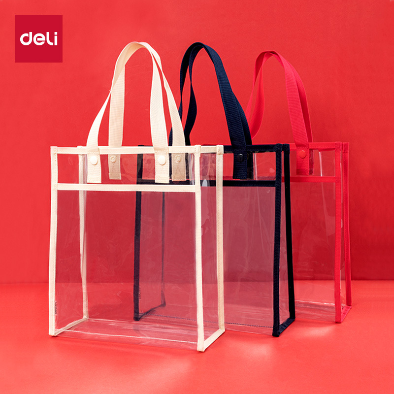 72618b bolsas de documentos transparentes A4 bolsas de bolsillo especiales para exámenes de engrosamiento bolsas de mano bolsas de libros de estudiantes