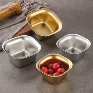 304 Stainless Steel Smoothie Bowl Food Preparation Bowl Children's Steamed Egg Bowl Breakfast Bowl Dip Bowl Fruit Bowl Dessert Bowl