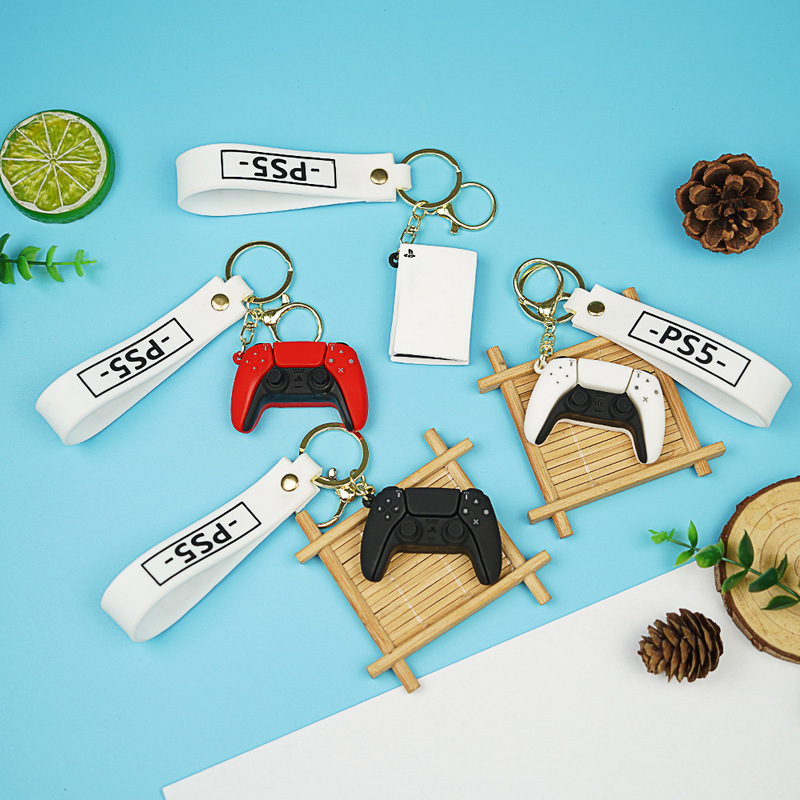Popular Creative Simulation Game Console Keychain Pendant Backpack Key Chain Computer Game Handle Pendant Small Gift