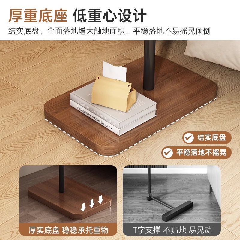 Estante de cabecera del dormitorio, meseta de cabecera muy estrecha doméstica, gabinete de cabecera elevable para alquiler de habitaciones, meseta pequeña, meseta de borde pequeño