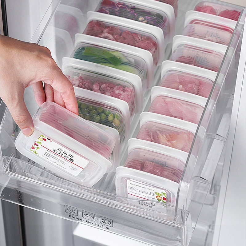 Новая кухонная холодильная емкость для хранения продуктов, пищевой криспер, кухонная перегородка, герметичная упаковка для замороженного мяса, антибактериальная