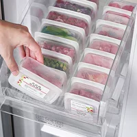 Новая кухонная холодильная емкость для хранения продуктов, пищевой криспер, кухонная перегородка, герметичная упаковка для замороженного мяса, антибактериальная