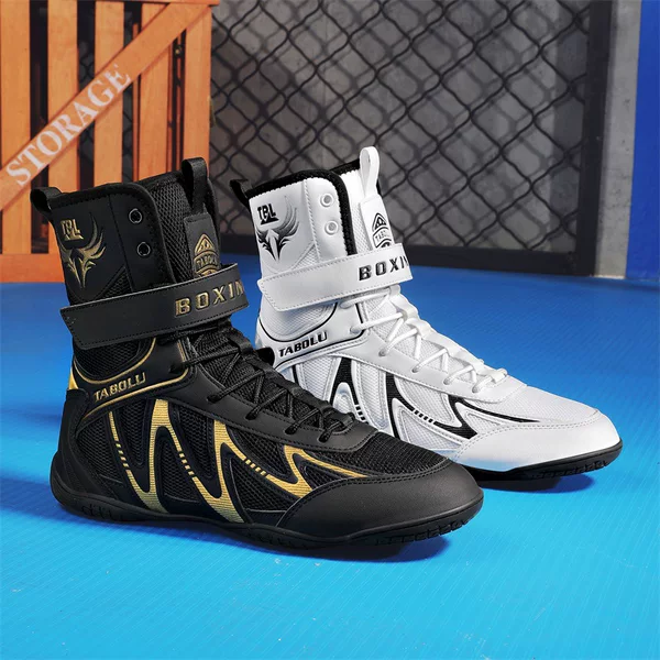 Cross-Border Large Size Boxing Shoes, Men's Mixed Martial Arts Training Shoes, High-Top Boxing Shoes, Squat Training Shoes