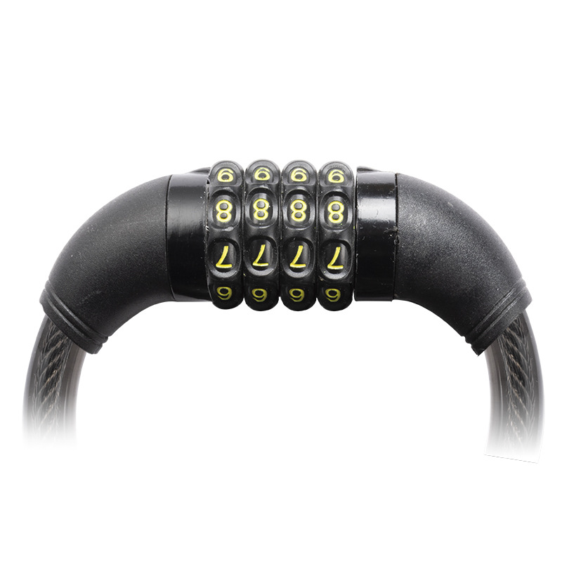 Cerradura antirrobo para bicicleta eléctrica Cerradura de contraseña de acero inoxidable Cerradura de contraseña de primavera