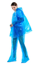 加厚一次性雨衣雨裤徒步全身分体套装包脚漂流防水衣儿童男女包邮